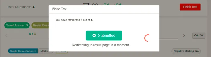 Auto Submission of Quiz