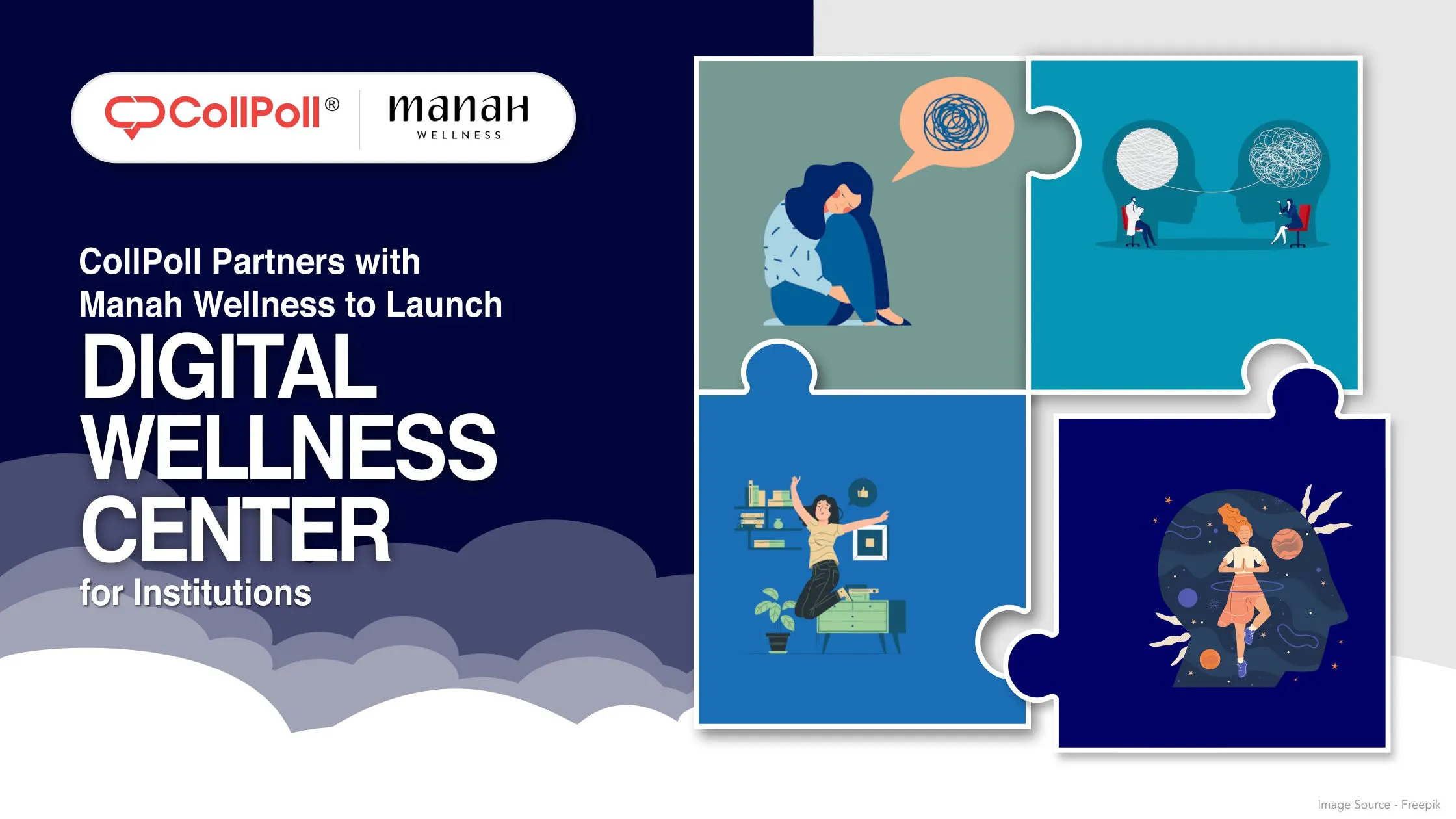 CollPoll Partners with Manahwellness to Launch Digital Wellness Center for Institutions