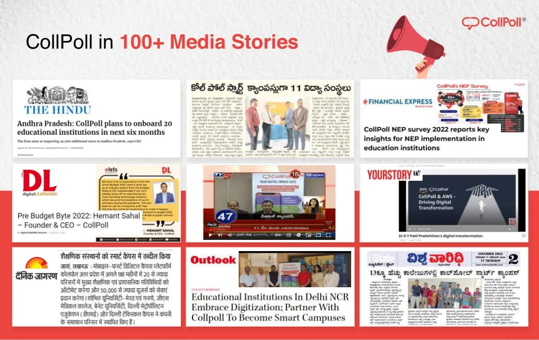 CollPoll in 100+ Media Stories