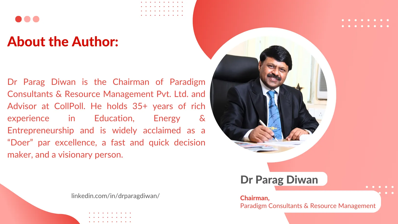 Article Author: Dr Parag Diwan